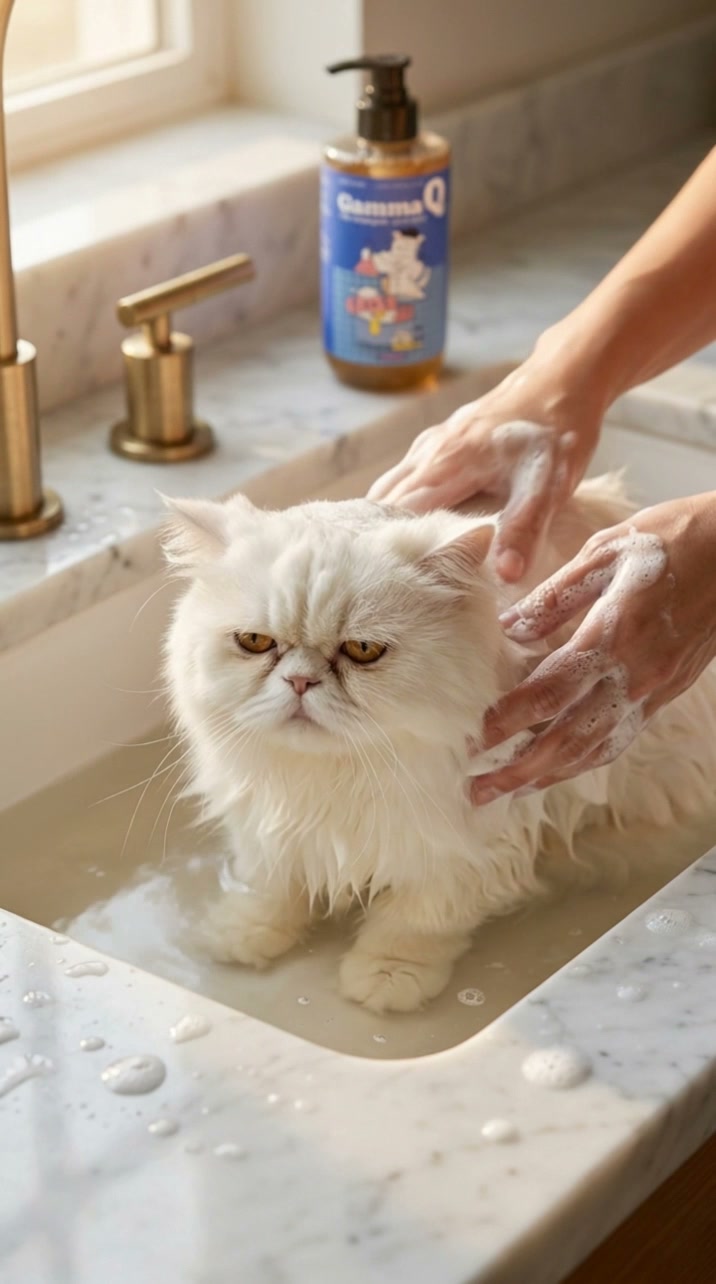 고양이 목욕